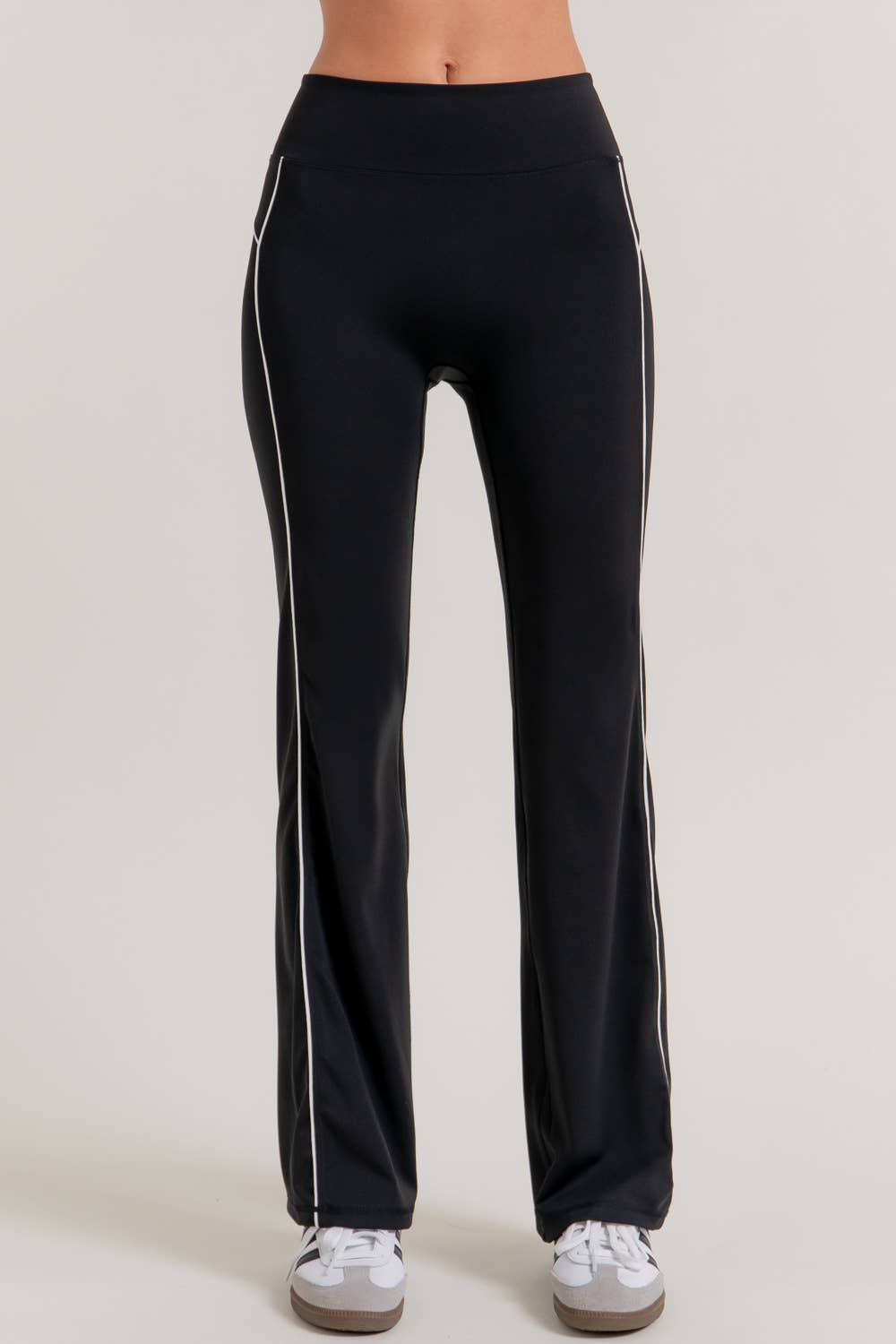 Contrast Piping Yoga Pants