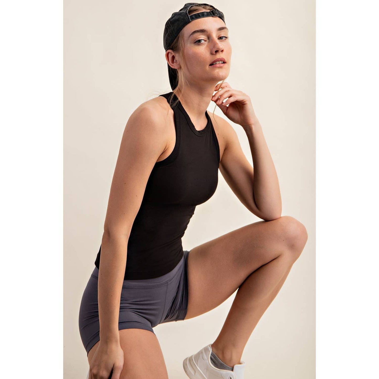 Butter Soft Racerback Tank | Black
