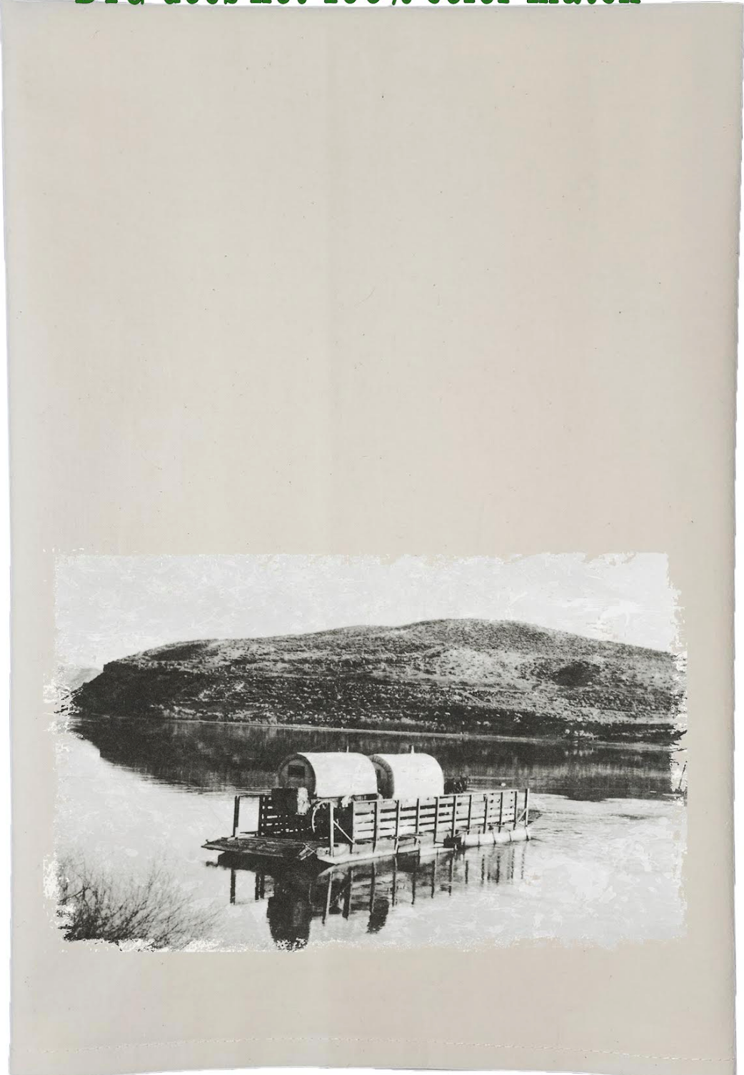 Glenns Ferry Flour Sack Towel