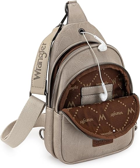 Wrangler Dual Sling Bag | Light Grey