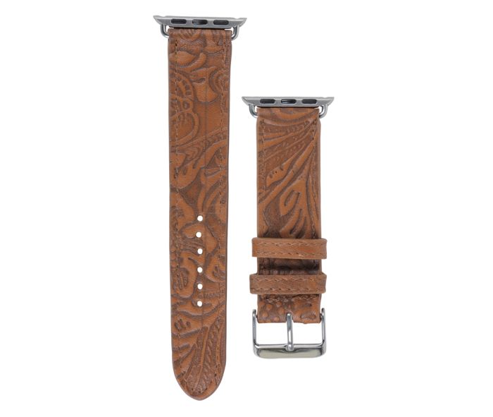 Mittangle Embossed Leather Watch Band | 42mm/44mm