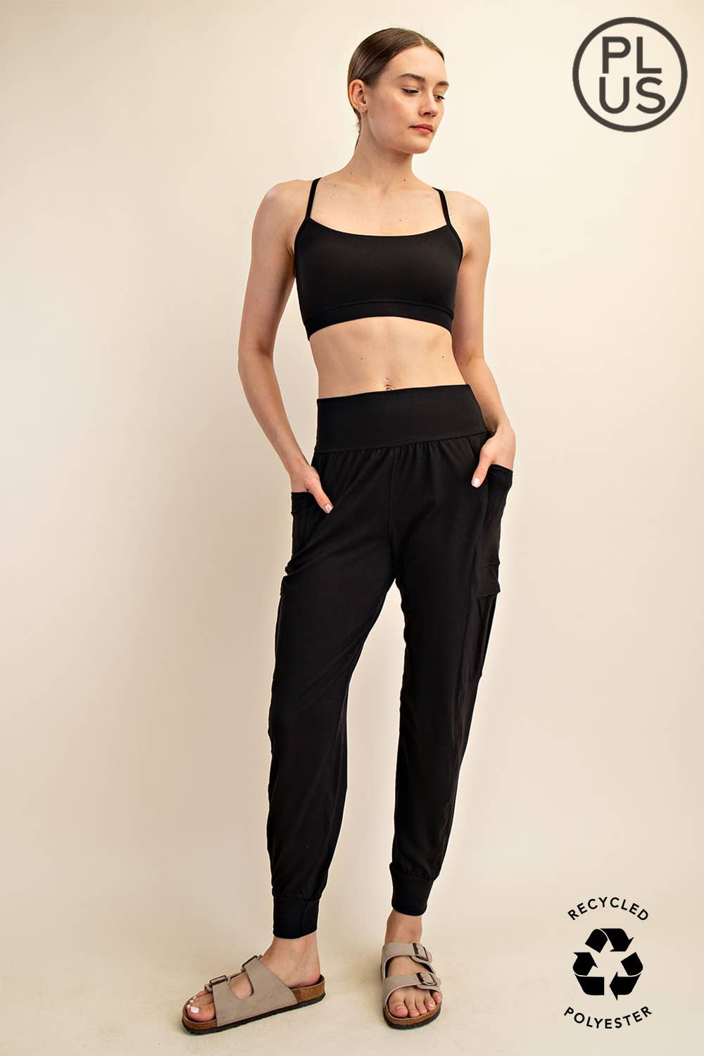 Butter Soft High Waist Cargo Joggers | Plus Size