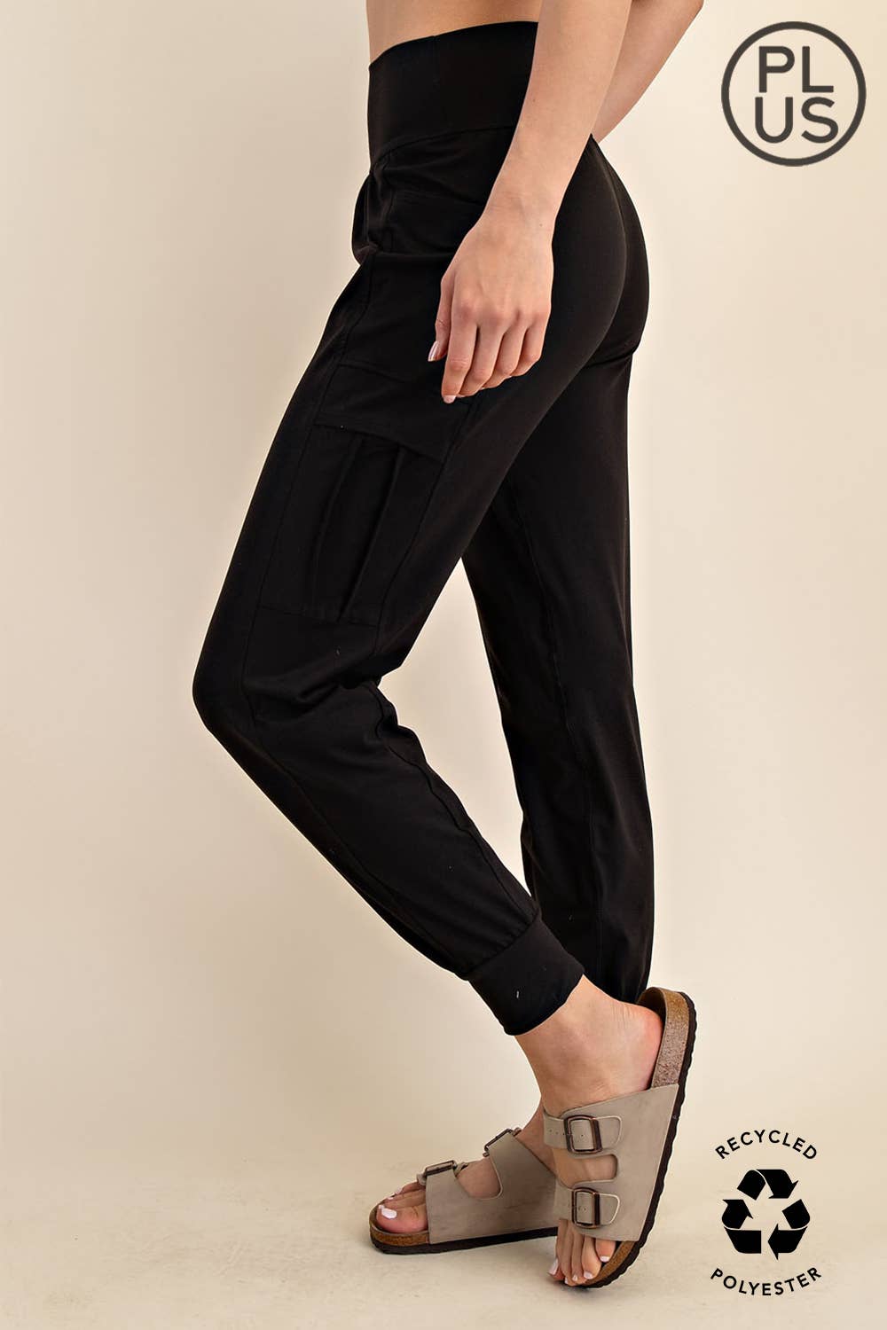 Butter Soft High Waist Cargo Joggers | Plus Size