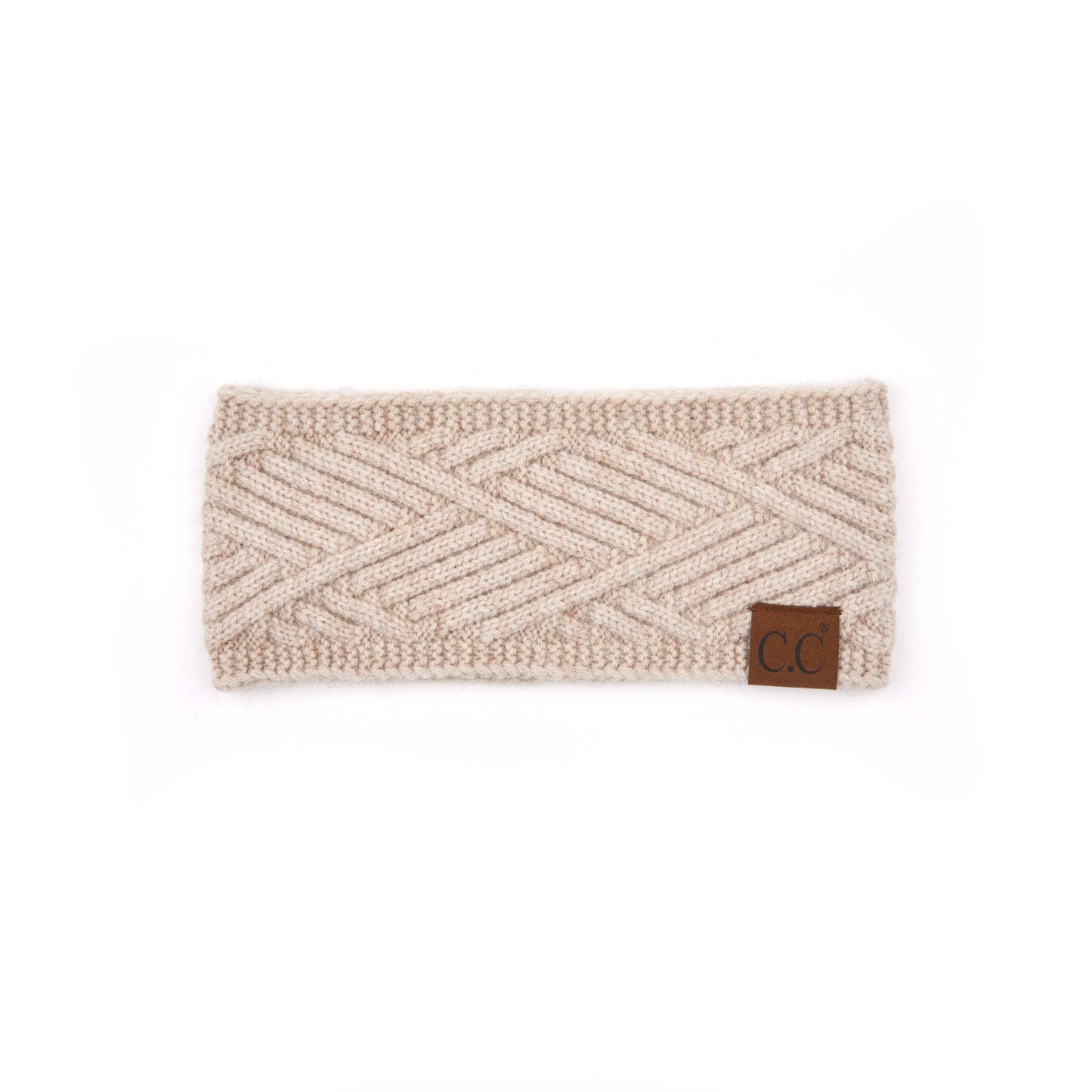 Diagonal Pattern Headwrap | Beige