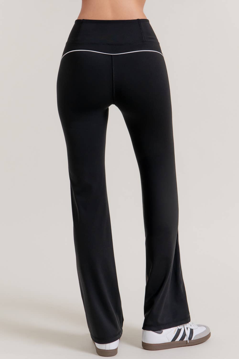 Contrast Piping Yoga Pants