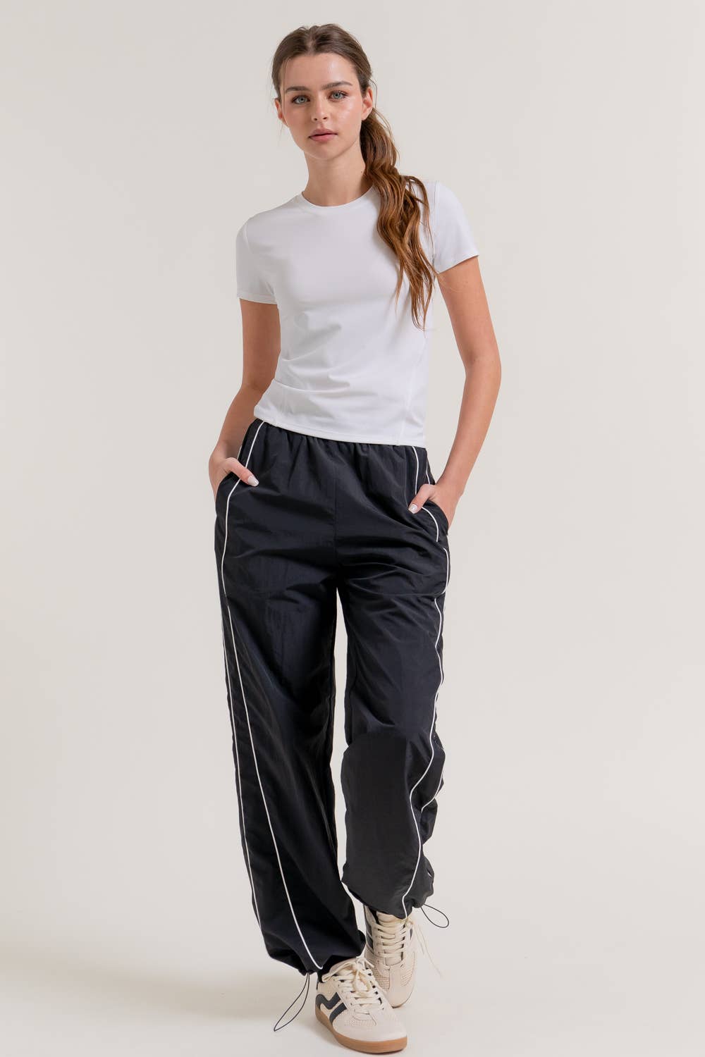 Side Piping Anorak Track Pants