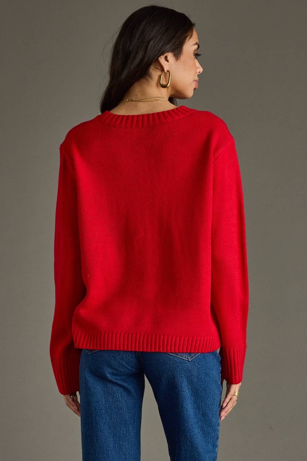 Merry Sweater | Red + White