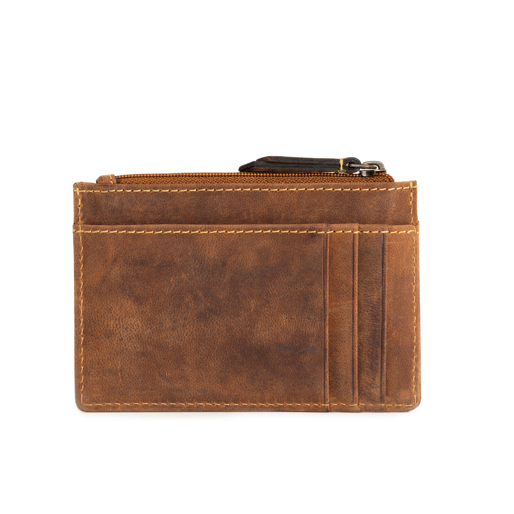 Myra | Western Fork Credit Card Holder in Camel