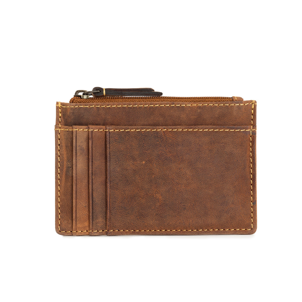 Myra | Western Fork Credit Card Holder in Camel