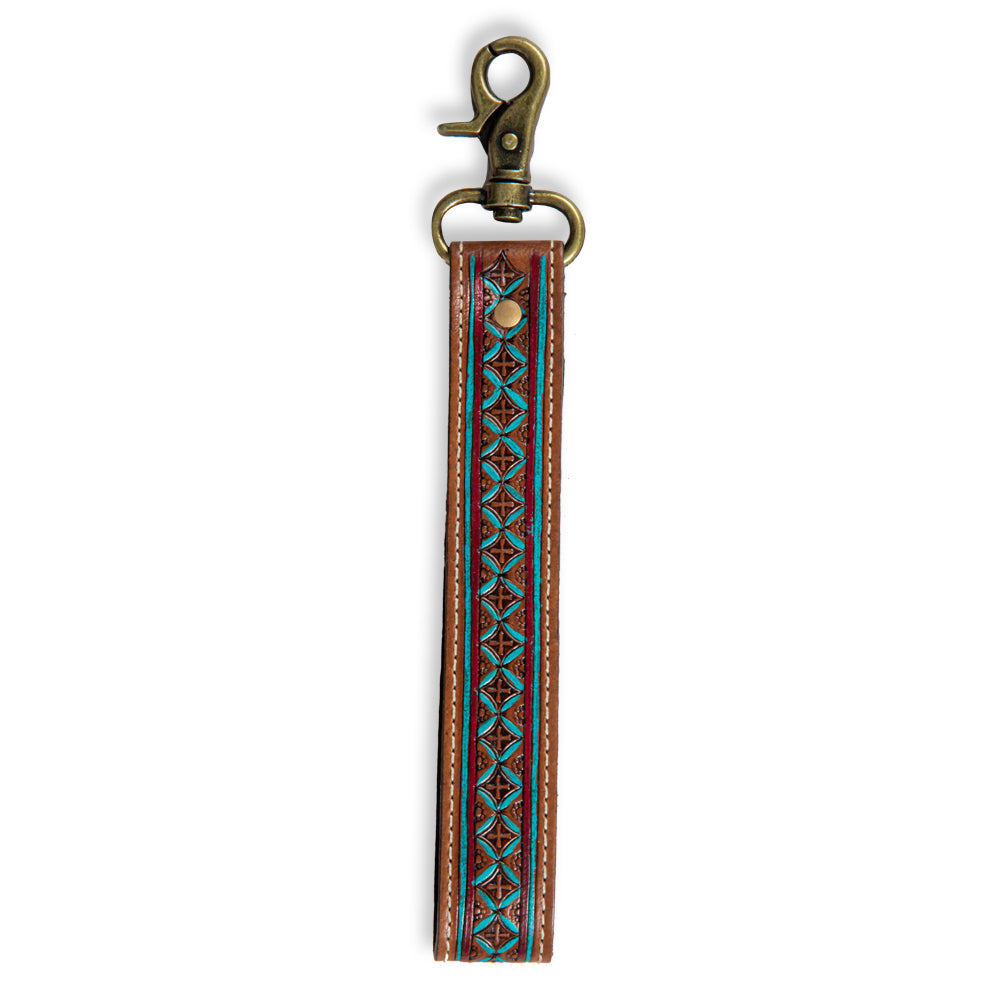 Myra | Santa Fe Vista Hand-Tooled Strap Key Fob