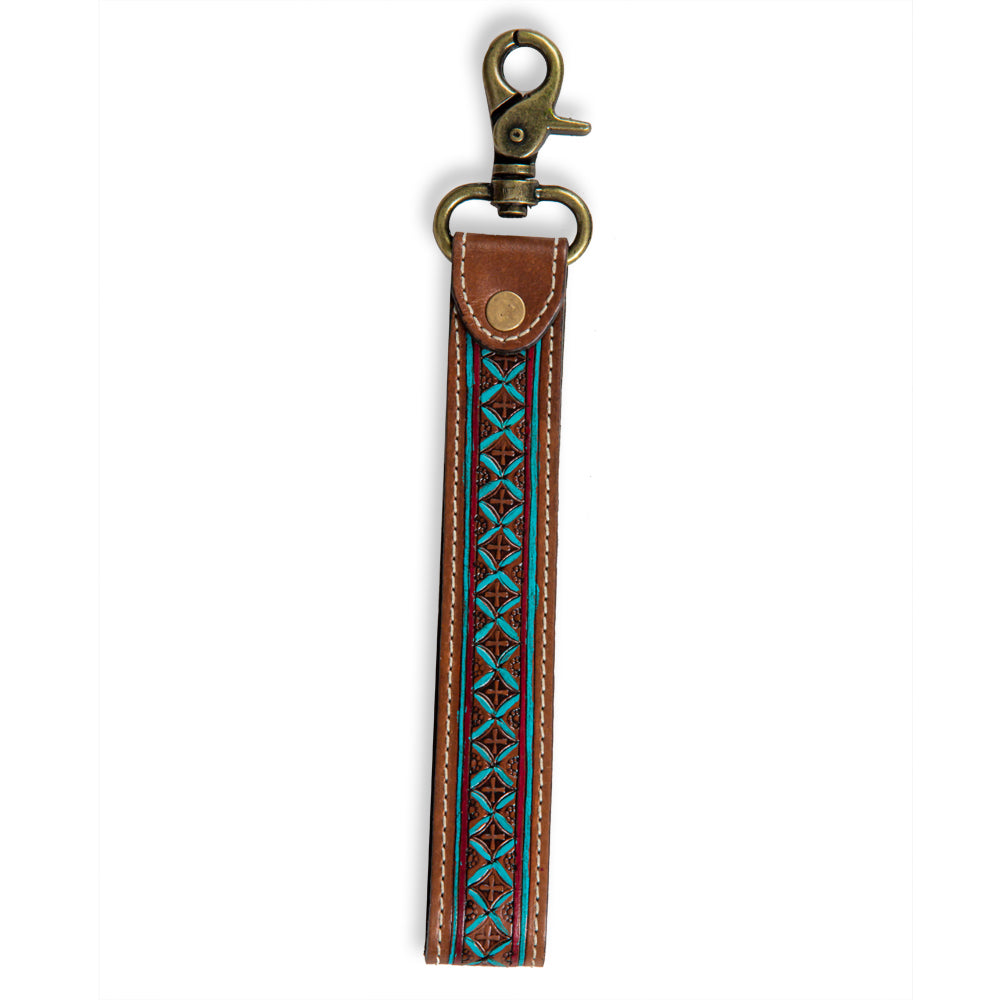 Myra | Santa Fe Vista Hand-Tooled Strap Key Fob