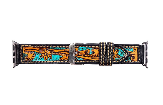 Dawson Creek Hand-Tooled Leather Watch Band | 38mm/40mm