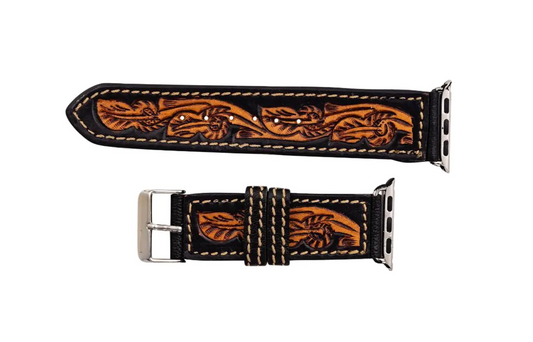 Eagle Mesa Hand-Tooled Leather Watch Band | 38mm/40mm