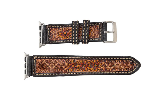 Tyler Springs Hand-Tooled Leather Watch Band | 38mm/40mm