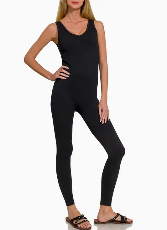 Ribbed Seamless Bodysuit