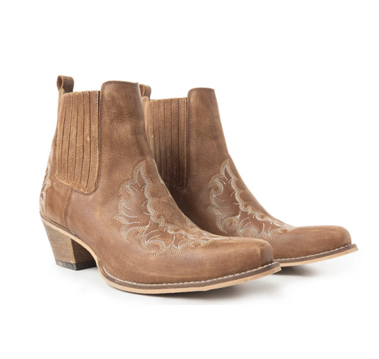 MYRA | Dearling Ranch Booties in Brown