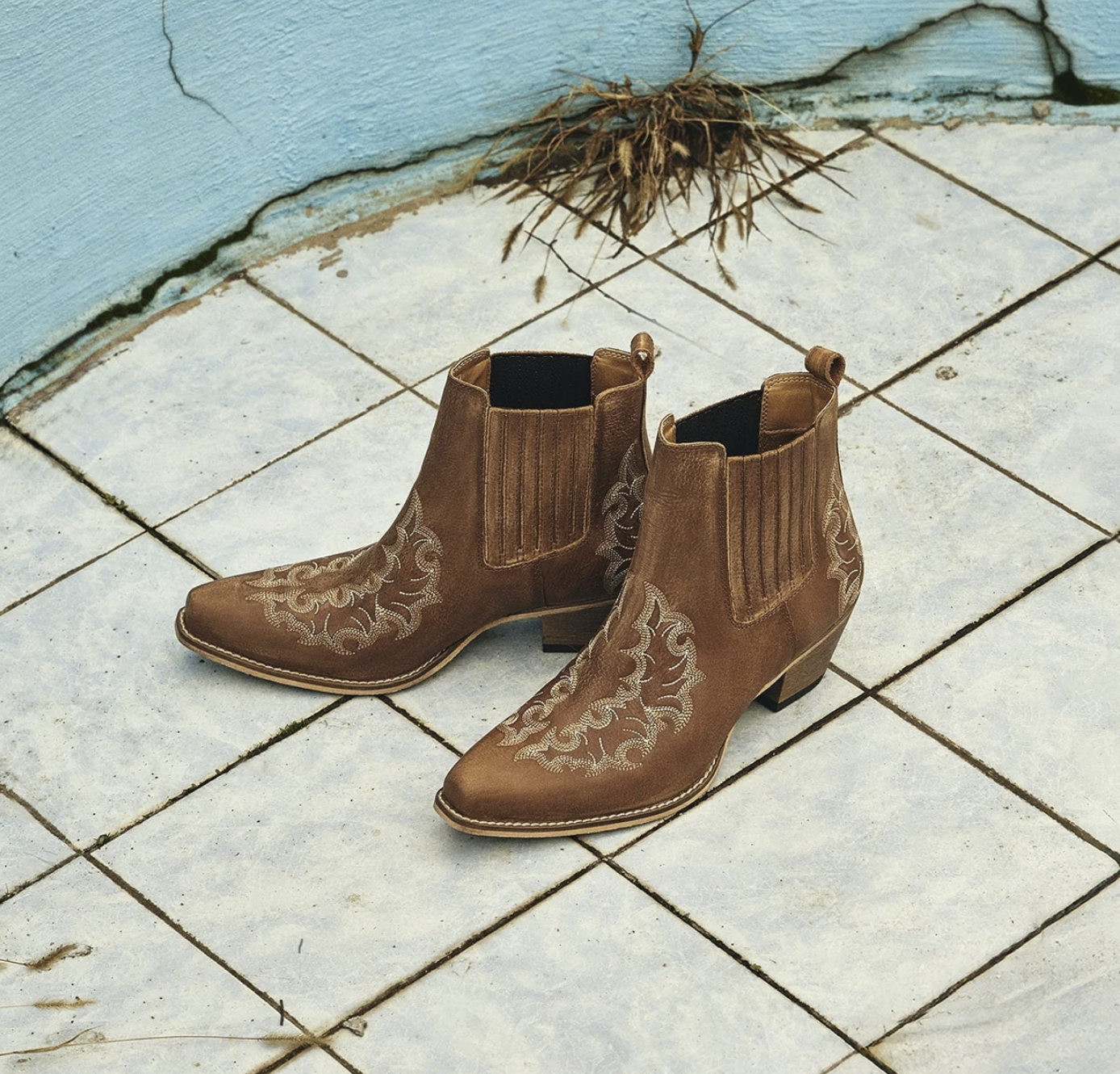 MYRA | Dearling Ranch Booties in Brown