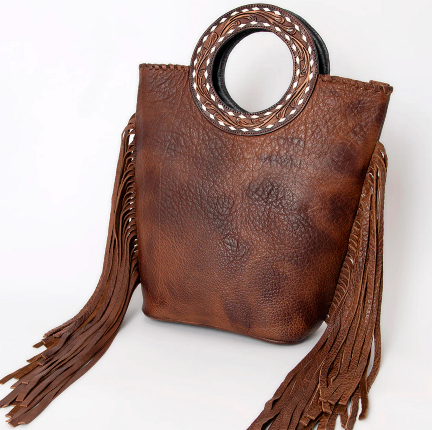American Darling | Genuine Leather Fringe Tote