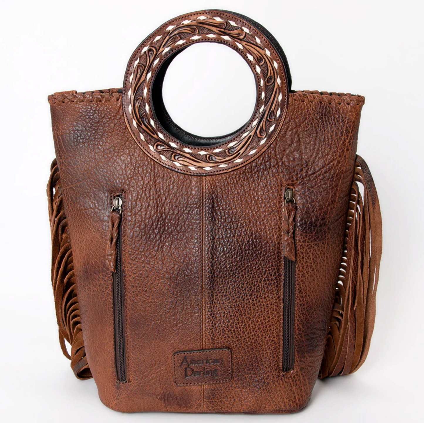 American Darling | Genuine Leather Fringe Tote