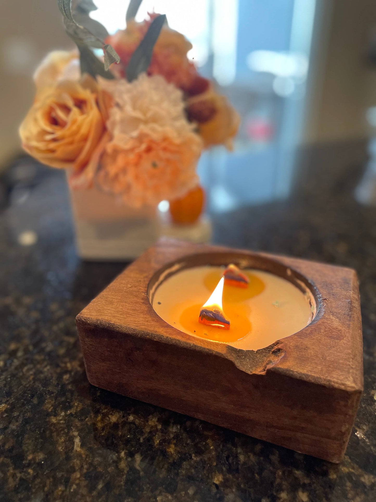 Wooden Cheese Mold Candle | Apple Cider & Oak
