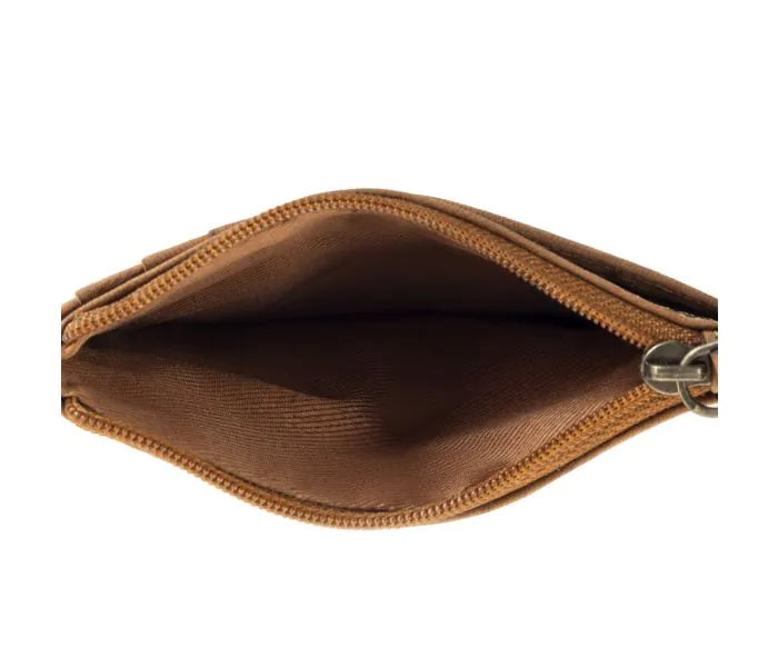 Myra | Western Fork Credit Card Holder in Camel