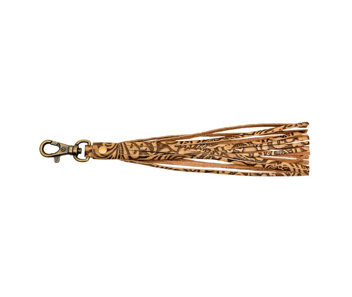 Myra | Leather Fringe Key Fob