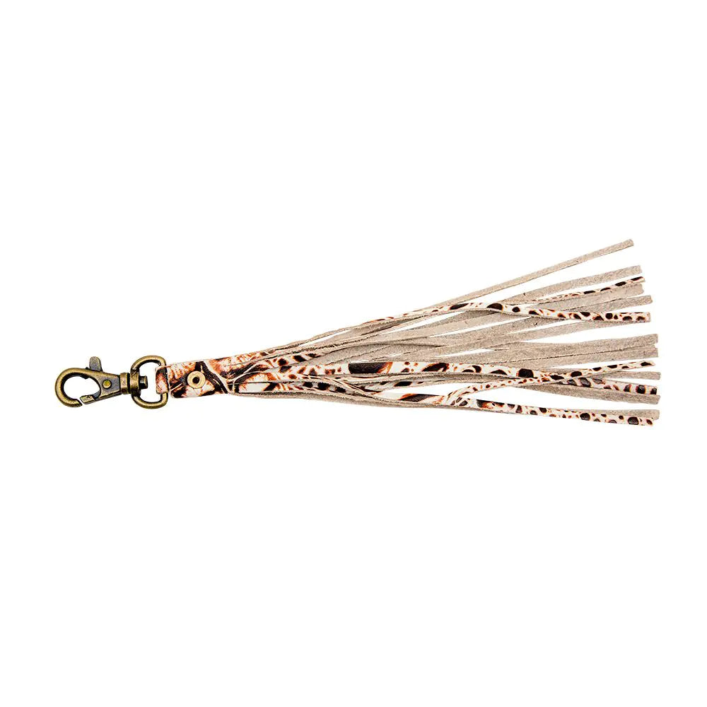 Myra | Leather Fringe Key Fob