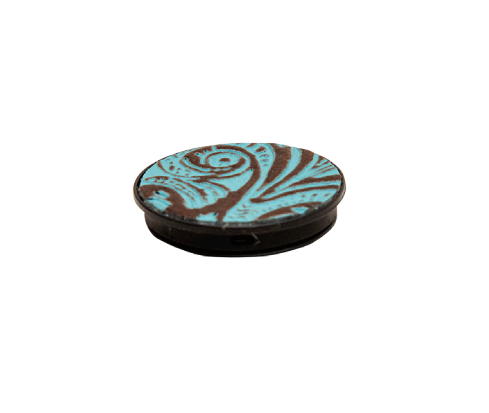 Myra | Atrium Turquoise Leather Phone Socket