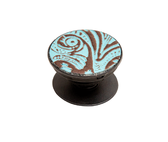 Myra | Atrium Turquoise Leather Phone Socket